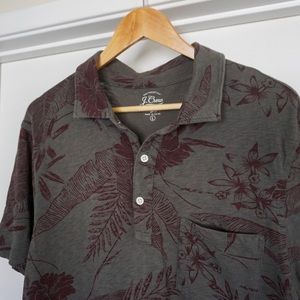 J. Crew Hawaiian Polo Shirt in Soft Cotton